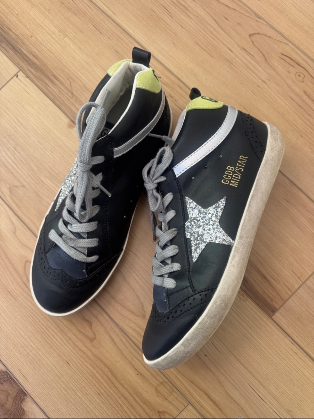 *see description* Golden Goose Midstar Black and Navy Sneakers size 41-42